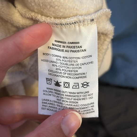 Nike Womens Crème Center Swoosh Hoodie Sweatshirt Large - Picture 8 of 8